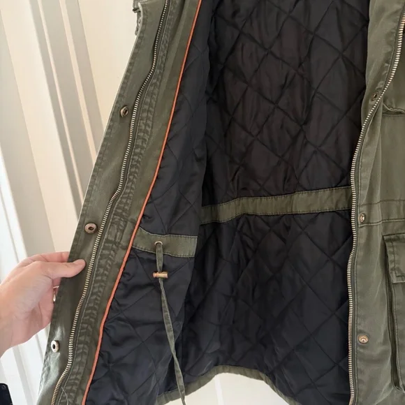 Steve Madden Olive Green Utility Jacket - Picture 6 of 9